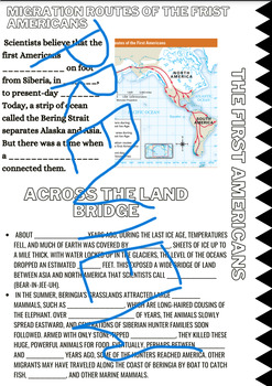 Preview of The First Americans Power Point and Guided Notes