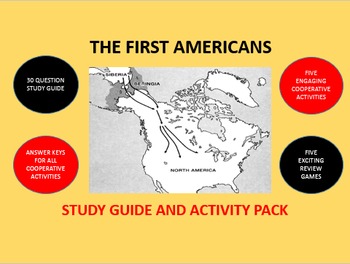 Preview of The First Americans: Study Guide and Activity Pack