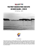 The First Aquaculture Site at Deer Island, NB 1978-79 - RE