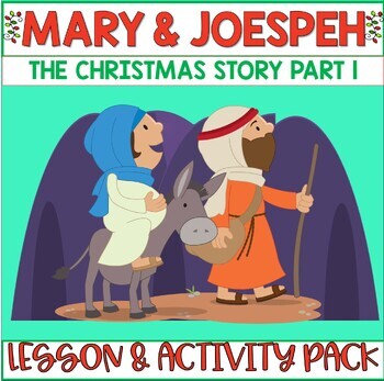 Preview of Mary and Joseph Bible Lesson Nativity Story Craft Game Christmas Sunday School