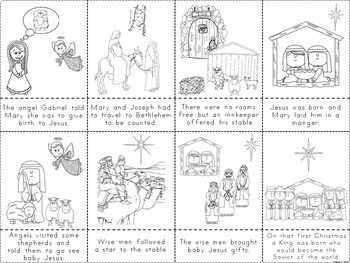 Christmas Nativity Story | Easy Reader | Sequencing by Teachers Toolkit