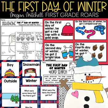 Preview of The First Day of Winter Activities Book Companion Reading Comprehension