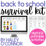 DIGITAL and Printable Activities for Back to School {Distance Learning}