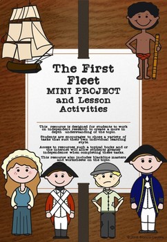Preview of The First Fleet Mini Project, Lesson activities and worksheets