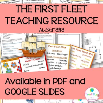 Preview of The First Fleet Posters and Teaching Activities Online Learning