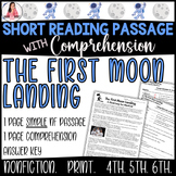 The First Moon Landing, July 20 1969, Nonfiction Reading P