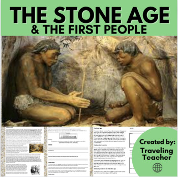 Preview of The First People & the Stone Age: Ancient History: Reading Passages + Activities