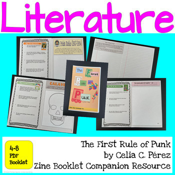 Preview of Middle School Novel Study Booklet: The First Rule of Punk by Celia C. Pérez