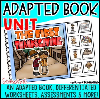 Preview of Adapted Book Unit: The First Thanksgiving (Print & Digital)