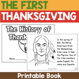 The First Thanksgiving Book: Thanksgiving History  (PRINTA