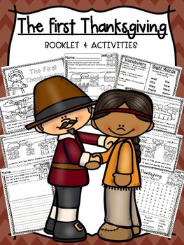 Preview of The First Thanksgiving - Booklet & Activities - Low Prep!