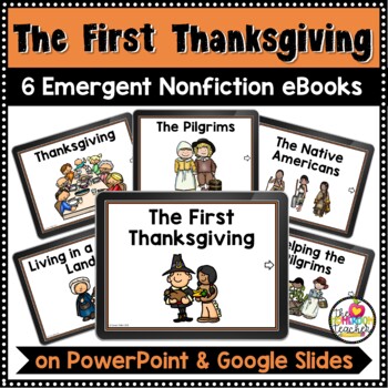 Preview of The First Thanksgiving Reading Set of 6 Digital Nonfiction Books Early Readers