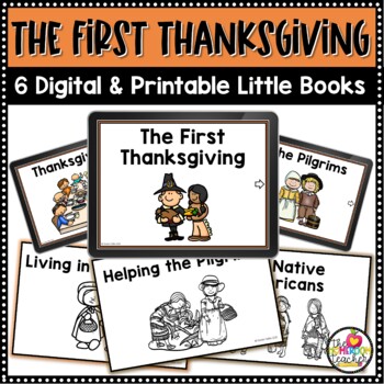Preview of The First Thanksgiving Emergent Readers Digital and Printable Nonfiction Text