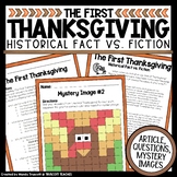 The First Thanksgiving: Fact or Fiction Color-by-Code