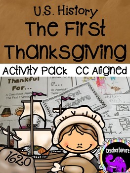 Preview of The First Thanksgiving Learning & Activity Pack {Kindergarten/First Grade}