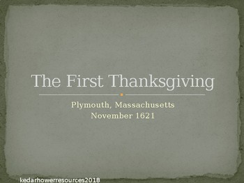 Preview of The First Thanksgiving PowerPoint