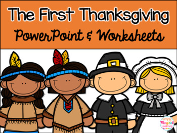 Preview of The First Thanksgiving: PowerPoint and Worksheets