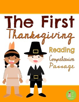 Preview of The First Thanksgiving Reading Comprehension Passage & Questions