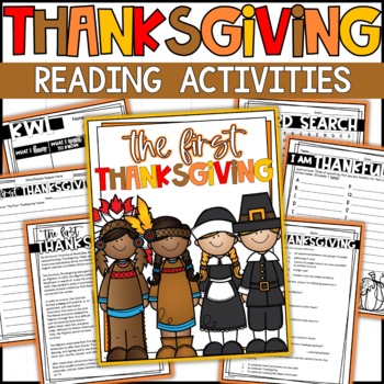 The First Thanksgiving Reading Comprehension and Writing Activities