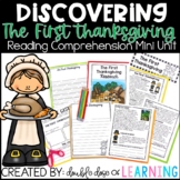 The First Thanksgiving Reading Comprehension mini unit