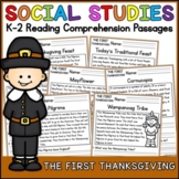 The First Thanksgiving Social Studies Reading Comprehensio
