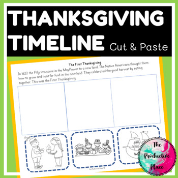 Preview of Thanksgiving Timeline No prep