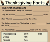 The First Thanksgiving Unit