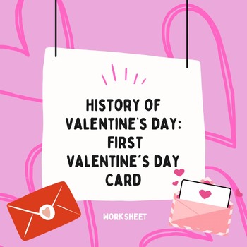 Preview of The First Valentine's Day Cards (Worksheet/ Short Answer Questions)
