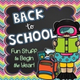 First Week of School: Read-Aloud Activities and Other Fun Stuff