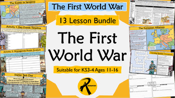 Preview of The First World War: 13 Lesson Bundle (A High-Quality, Fully Resourced Unit)