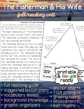 Preview of Reading Comprehension for Middle School - The Fisherman and His Wife