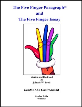 Preview of The Five Finger Paragraph© -- Grades 7-12 Classroom Kit