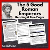 The Five Good Emperors Reading and One Pager Project: Prin