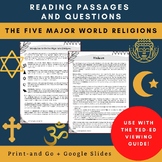 The Five Major World Religions: Reading Passages and Quest