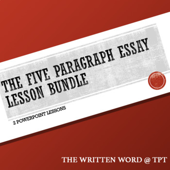 Preview of The Five Paragraph Analytical Essay Lesson Bundle