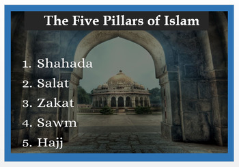 Preview of The Five Pillars of Islam - Article, Power Point, Activities, Assessment