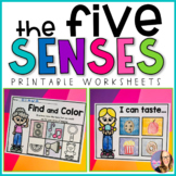 The Five Senses - Printable Worksheets