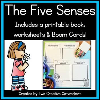 The Five Senses Printable worksheets, mini book, & posters | TpT