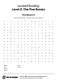 The Five Senses worksheet - word search