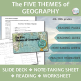 Five Themes of Geography Complete Lesson | Google Slides, 