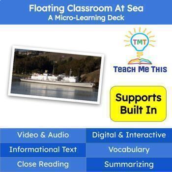 Preview of The Floating Classroom Informational Text Reading Passage and Activities