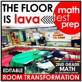 The Floor is Lava Second Grade | 2nd Grade Math Room Trans