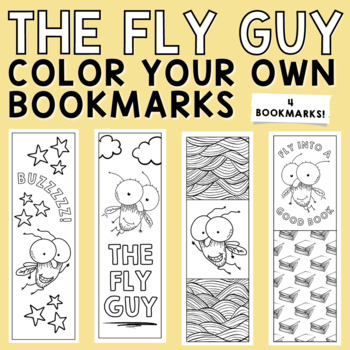Preview of The Fly Guy Bookmarks Coloring Page, Bookmarks to Color