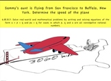 Common Core Math Activity (Flying Aunt)- Distance, Rate, T