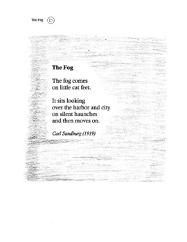 Preview of The Fog. The Door.  2 poems rewrite. Video. Poetry. Personification. Imagination