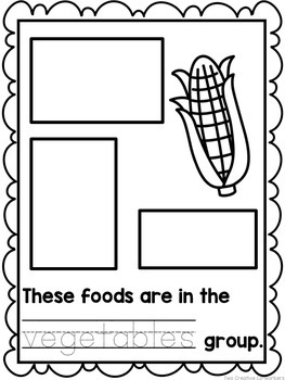 the food groups printable worksheets mini book