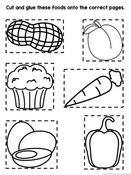 the food groups printable worksheets mini book posters tpt