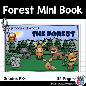 Preview of The Forest Mini Book for Early Readers: Forest Animals