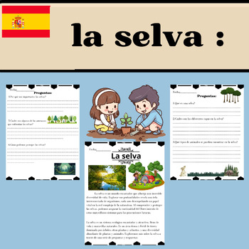 Preview of The Forest Questions  and Answers IN Español: