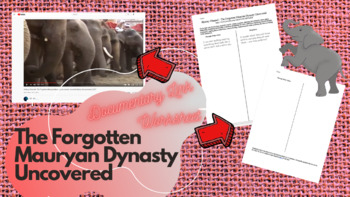Preview of The Forgotten Mauryan Dynasty Uncovered Documentary and Worksheet